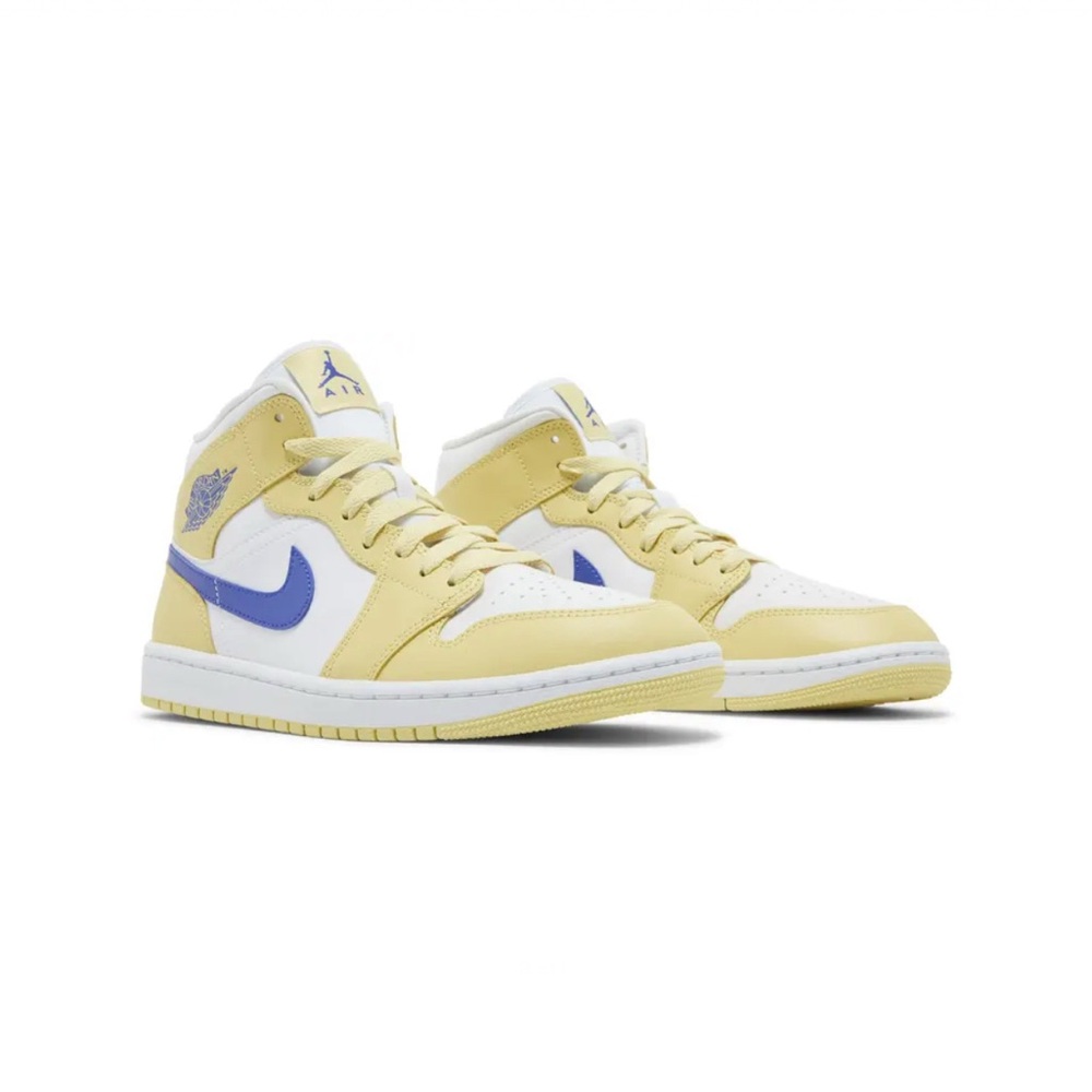 Women’s Air Jordan 1s Mid. Lemon Wash
